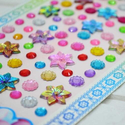 Pearls Flower sticker Different shapes sticker for Decorating the album card making DIY scrapbooking stationery