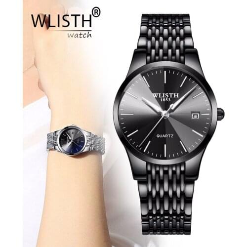 WLISTH Top Brand Luxury Women Watches Waterproof Fashion Watch Ladies Quartz Ultra-thin Wrist Watch Date Clock Relogio Feminino