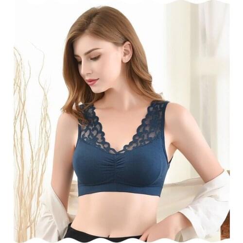 Women Thin Lace Small Chest Push Up Fitness Sports Vest Seamless Wire Free Bra Streetwear Cozy Breathable Skinny Stretch Tanks