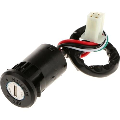 4 Wire Ignition Key Barrel Switch 50cc 110cc 125cc 250cc Quad Dirt Bike ATV