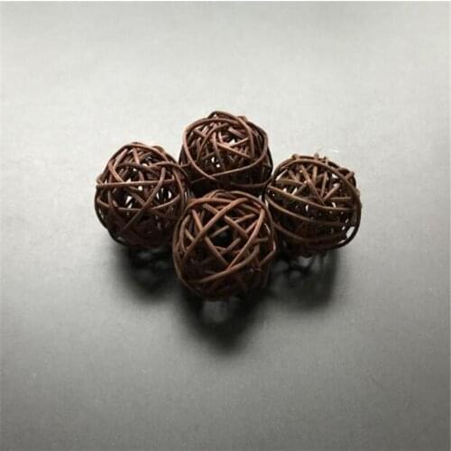 40pcs Brown Rattan Ball for Lights Home Party Wedding Christmas Lights Garlands Gerlyanda