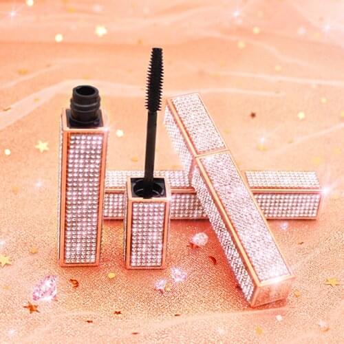 Glitter Diamond Mascara Silk Fiber Eyelash Extensions Tools Star Waterproof Long Lasting Extension Curling Black Mascara