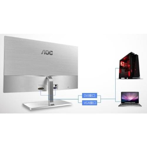 Water-cooling case i7 7700k 8/16GB RAM 120GB/1T GX1080 21.5/23.6/27 inch monitor display Desktop game computer PC