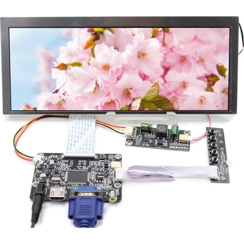 CLAA103WA01 Xn 10.3" 1280x480 Lcd Screen with HD-MI VGA AV LCD Controller Board Fit to car DVD GPS display ect