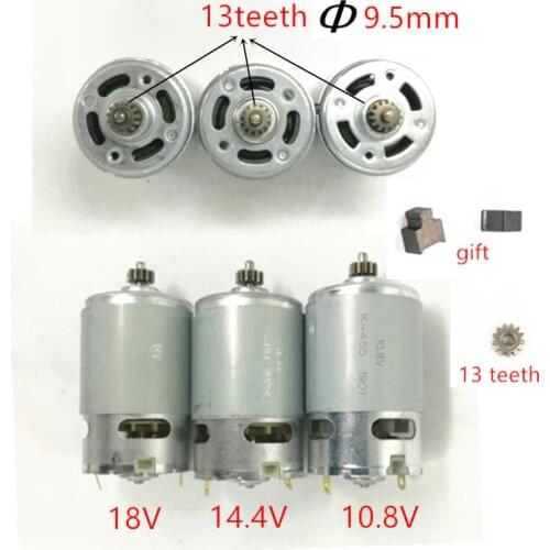 13 Teeth Motor 10.8V 12V 14.4V 18V RS-550VC Replace For BOSCH MAKITA HITACHI HILTI RYOBI CORDLESS DRILL
