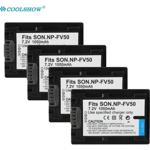 NP-FV50 NP FV50 NPFV50 NP-FV30 NP-FV40 Camera Battery 1050mAh For Sony HDR-CX150E HDR-CX170 HDR-CX300 Batterie