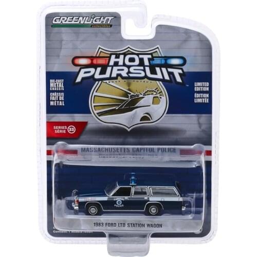 GreenLight 1:64 1983 Ford LTD Station Wagon Alloy model car Metal toys for childen kids diecast gift