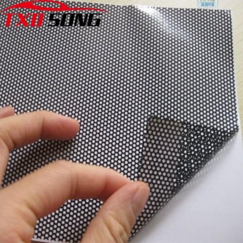 Good Black One Way Vision Fly Eye Tint Perforated Mesh Film Car Tint Window Tint Car Wrap Film Sticker Motorcycle Scooter Decals