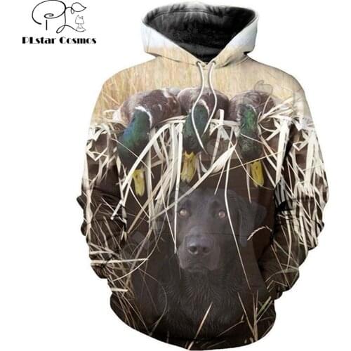 3D Printed Hunting Duck hoodies for Men and Women Harajuku Fashion Hooded Sweatshirt Street costume sudadera hombre LY-111