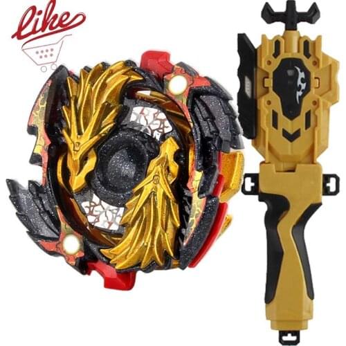 Laike Burst B-00 Lost Longinus Gold Dragon B00 Spinning Top with Launcher Handle Set Toys for Children
