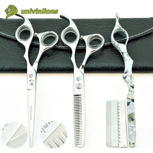 Univinlions 6 inch micro serrated hairdressing scissors hairdresser professional hair scissors thinning shears salon barber shop