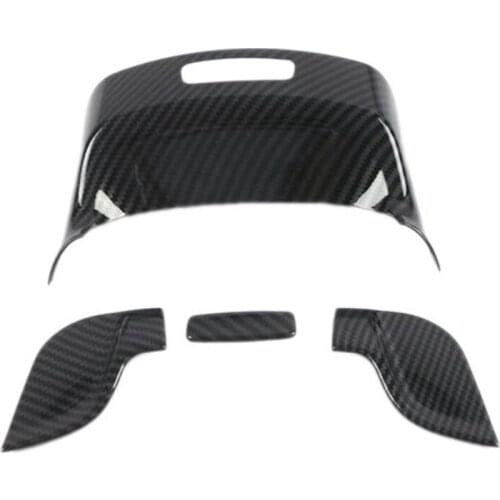 For Mercedes Benz GLA Class H247 2020-2021 Carbon Fiber ABS Car Interior Armrest Box Switch Frame Cover Trim