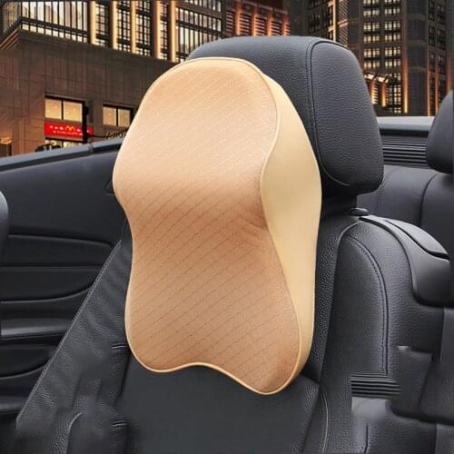 Car Seat Headrest Neck Pillow Adjustable Head Restraint 3D Memory Foam Auto Headrest Travel Pillow Neck Support Holder Seat