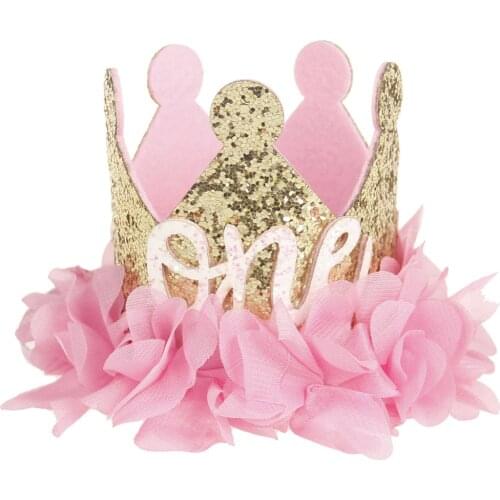 2019 New Cat Birthday Hat Decorative Crown Shape Pet Headband Dog Headwear Pet Hair Accessories for Dogs Cats Party Birthday