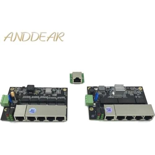 Industrial Ethernet Switch Module 5 Ports Unmanaged 100/1000mbps PCBA board OEM Auto-sensing Ports PCBA board OEM Motherboard