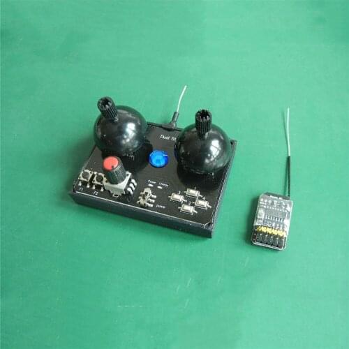 Double Rocker 5-channel Remote Control Joystick Lever with Receiver for Mini Model Aircraft / Off-road Vehicle / Tank Cars