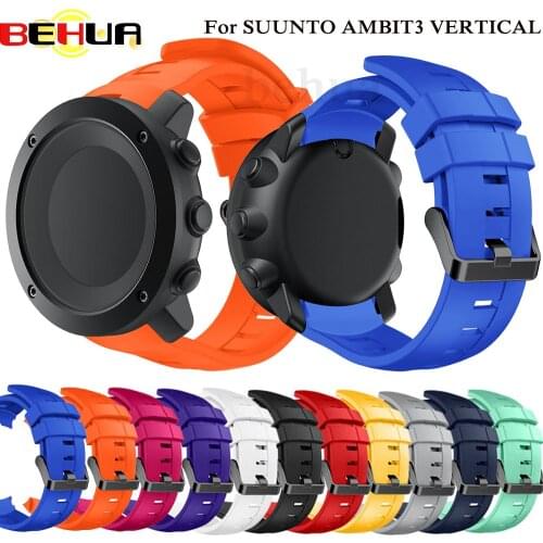 Silicone Watch Strap band for Suunto AMBIT3 VERTICAL Wristband for Suunto Traverse/Alpha/Spartan Replacement Straps with Tools
