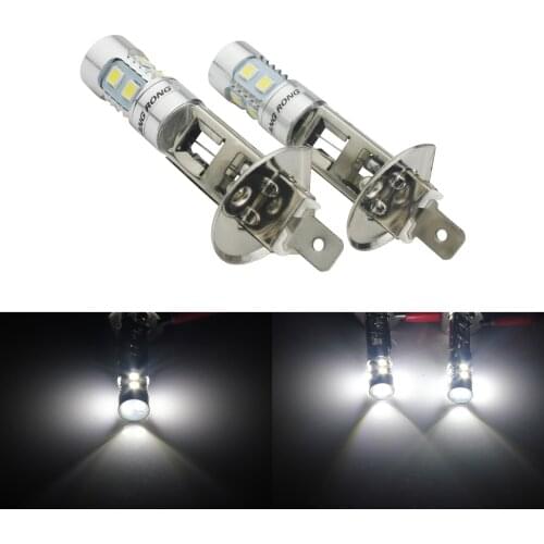 ANGRONG 2x H1 448 10 SMD LED Daytime DRL Headlight Fog Light Bulb Lamp 12V White (CA304)