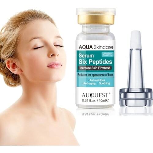 Six Peptides Face Serum Liquid Hyaluronic Acid ​​Essence Anti-wrinkles Removes Fine Lines Whitening Moisturizing Skin Care Cream