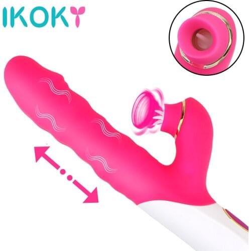 Telescopic Dildo Vibrator For Woman Anal Plug Clitoris Stimulator Licking Massager Female Sex Toys Adults Erotic Sextoys Shop