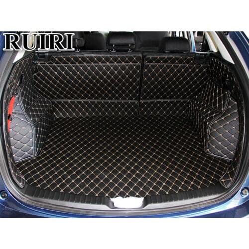 High quality! Special car trunk mats for New Mazda CX-5 2017 waterproof cargo liner mats boot carpets for CX5 2018,Free shipping