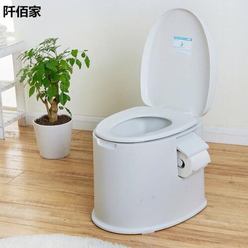 High Quality Plastic Non-slip Portable Mobile Toilet Potty For Old Pregnant Patients Toilet Seat Thicken Travel Urine Barrel