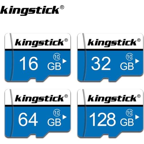 Kingstick Micro SD TF Card 128 256 GB Class 10 Flash Memory Card Mmicrosd 8GB 16GB 32GB 64GB 128GB 256GB For Smartphone Adapter
