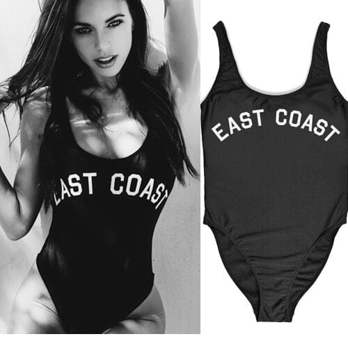 US SIZE women sexy East Coast One-Piece swimwear bodysuit womens beachwear jumpsuit monokini one piece bathing suit