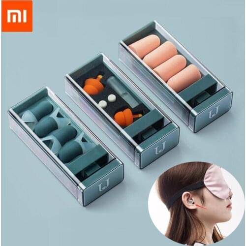 Youpin Jordan&Judy Soundproof Earplugs For Sleep Noise Reduction Light Soft Silicone Sleeping foam Travel Sleep Earplugs