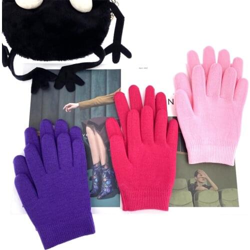 1 Set Reusable SPA Gel Socks & Gloves Moisturizing Whitening Exfoliating Velvet Smooth Beauty Hand Foot Care Silicone Socks