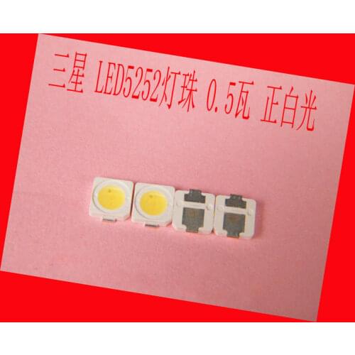 100piece/lot FOR Samsung LEDs 0.5W 3V 5252 SMD LED smt commercial lighting lighting accessories white light emitting diode