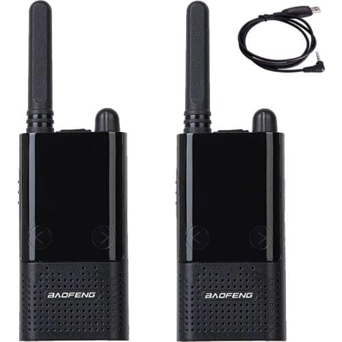 2PCS Baofeng BF-T9 FRS UHF462-467MHz License-Free Radio Walkie Talkie Two Way Radio USB Cable