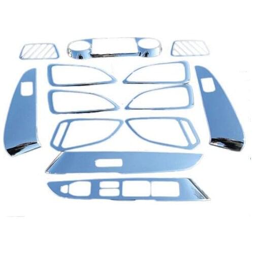 Car Auto Accessories Interior Trim Inner Molding Decoration Trim For Hyundai Tucson IX35 2010 2011 2012 Abs Chrome 13pcs per set