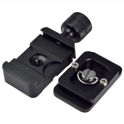 Camera Quick Release Plate Camcorder Tripod Monopod Ball Head 1/4 Mount Clamp Adapter Stabilizer Tripod Bracket Aluminium