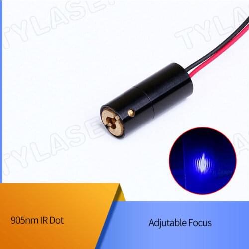 D8X20mm Adjustable Focus 905nm 1mW 5mW 10mW IR Dot Laser Diode Module Industrial Grade ACC Driver TYLASERS