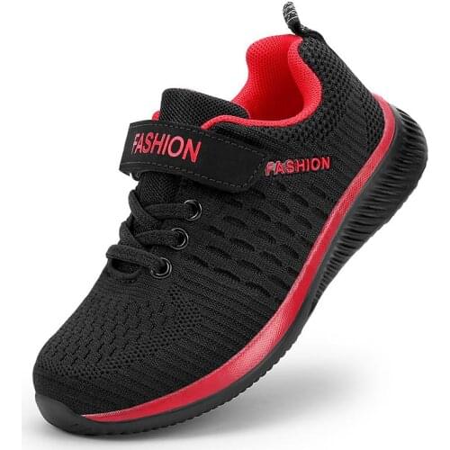 2020 New Kids' Sneakers Fly Woven Mesh Childrens Running Shoes Girls Shoes Lightweight Sneakers Boys Shoes Kids Loafers Shoes