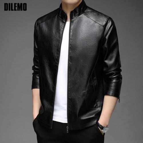 DILEMO Men's Faux Leather Jackets