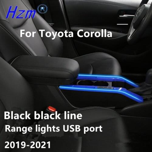 For Toyota Corolla Armrest Protection Pad Cover 2014-2021 For Toyota COROLLA Center Console Armrest Cover Range lights