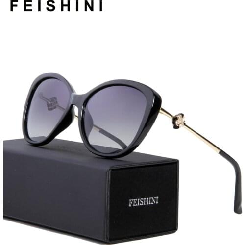 Feishini Women's Oval Sunglasses