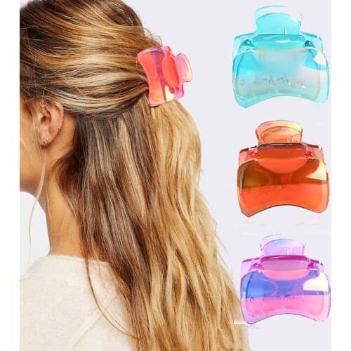 Haimeikang Korean Geometric Acetate Hair Claws Hair Crabs Clip Plastic Hair Clamps For Women Fashion New Hair Accessories