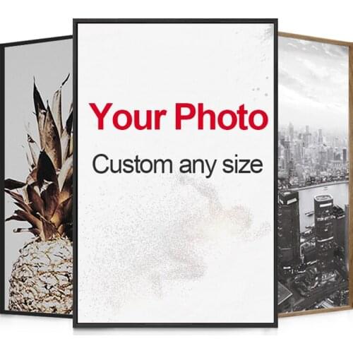 Personality Custom Poster Any Size Print on Canvas Customized Your Photo HD Print Wall Art Pictures For Living Room Home Decor