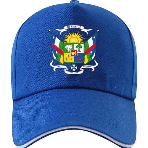 Central African Men Women Baseball Cap Free Custom Name Number Sun Hat Nation Flag Centrafricaine Republic Text Photo Print Cap