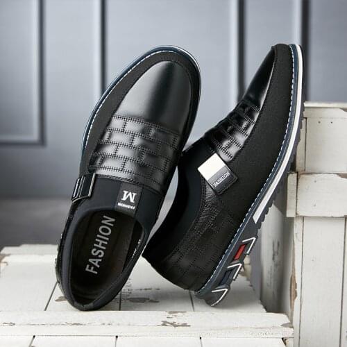 KEZZLY Mens new business mens shoes fashion large size mens shoes 38-48 yards