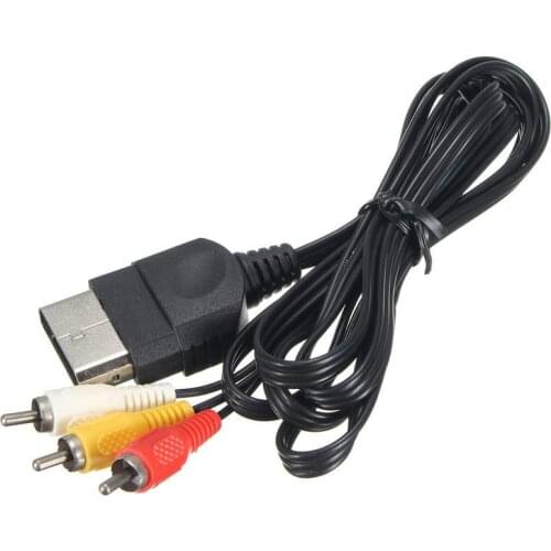 6 ft AV Audio Video Composite cable Cord RCA Cable For XBOX ORIGINAL CLASSIC 1