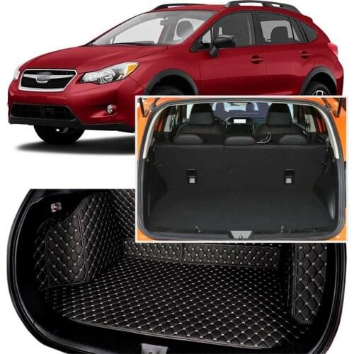 Full Covered Seat Pad Cargo Box Trunk Floor Mat Carpet Liner For Subaru XV 2015-2018