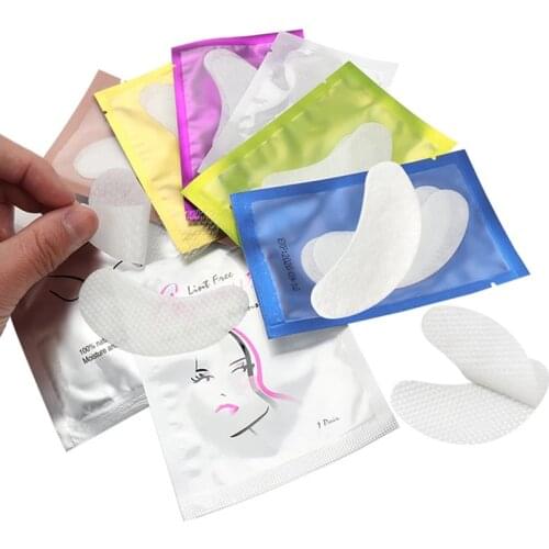 Under eye gel pads Hydrogel Eye Mask Grafting fake Eyelash extension patch eye lash paper sticker pad protect eye makeup tools