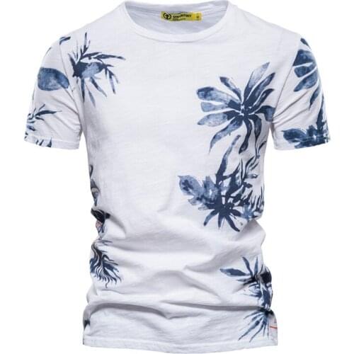Summer Casual Printed T-shirt Mens Slim Sports Fashion Short Sleeve Mens T-shirt (european Size)