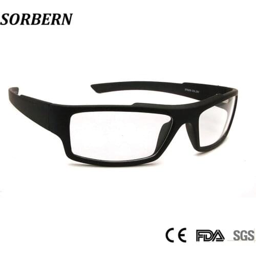 SORBERN New TR90 Sports Eyeglasses Frames Men Light Weight Square Optical Frame Outdoor Eye Glasses Spectacles Myopia Full Rim
