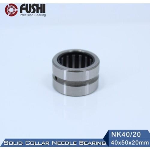 NK40/20 Bearing 40*50*20 mm ( 5 PC ) Solid Collar Needle Roller Bearings Without Inner Ring NK40/20 NK4020 Bearing