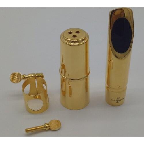 New De Xin Tenor Soprano Alto Saxophone Metal Mouthpiece Professional Advanced Sax Mouth Pieces Accessories Gold Plating